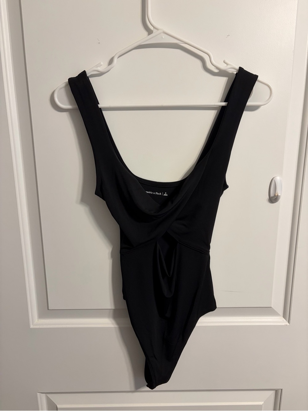 Abercrombie & Fitch Black Twist-Front Bodysuit